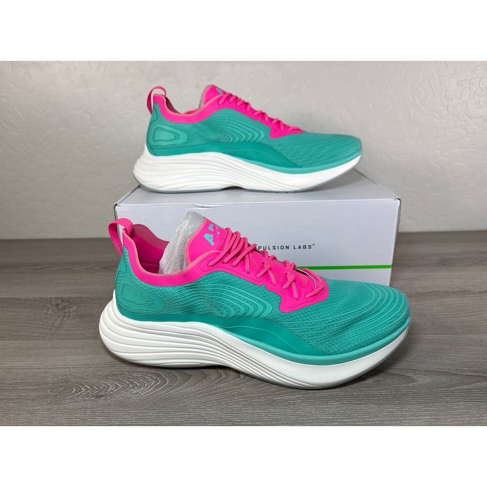 Athletic Propulsion Labs APL Streamline‎ Green Pink Men's Running Shoes Size 12